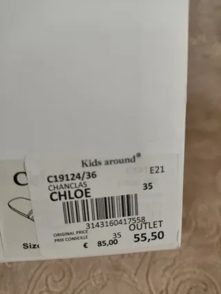 Chanclas Chloé Mujer Beige y Rosa