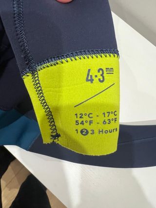 Neopreno 4-3 mm Decathlon 10 años