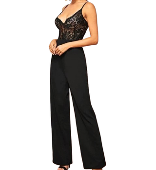 Tuta elegante donna nera tg 44