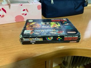 Scatola originale Super Wrestlemania SNES PAL