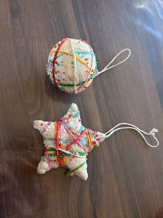 Adornos árbol Navidad: Bola y Estrella