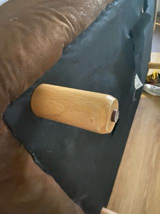 Sofá Cama Marrón Tela