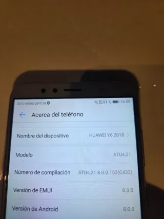 Huawei Y6 (2018) ATU-L21 Argento/Bianco