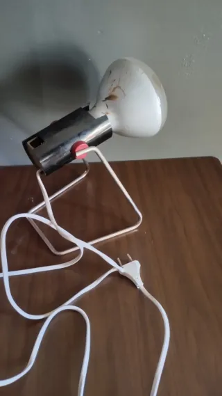 Lampada vintage metallo e plastica