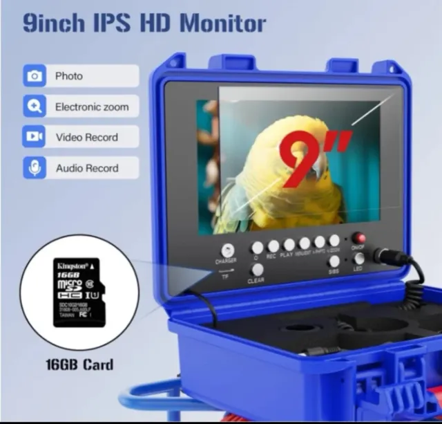 Cámara Endoscópica 9" Monitor Roto 30m