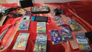 Nintendo Switch, console con accessori e giochi