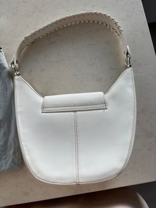 Bolso Vicosta Piel Blanco Pequeño