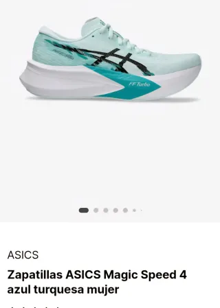 Zapatillas ASICS Magic Speed 4 Turquesa Mujer