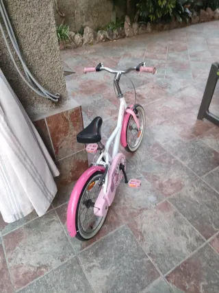 Bicicleta infantil rosa