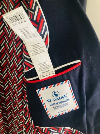 Chaqueta chico azul marino