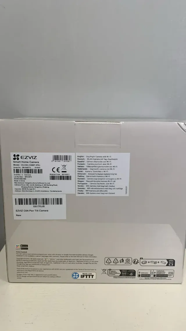 2 Cámaras EZVIZ C6N WiFi Vigilancia Interior 1080P