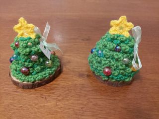 Alberello Natale con Base Legno