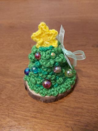 Alberello Natale con Base Legno