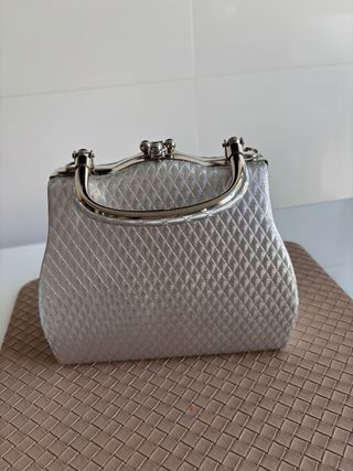 Bolso de fiesta plateado