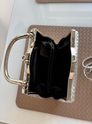 Bolso de fiesta plateado