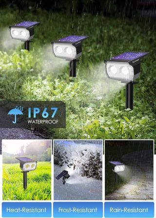 NUEVO - 2 Luci Solari LED per Esterno