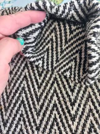 Jersey sin mangas mujer zigzag, elástico, de lana