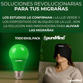 Pack Gorro Migrañas + Bombilla Luz Verde