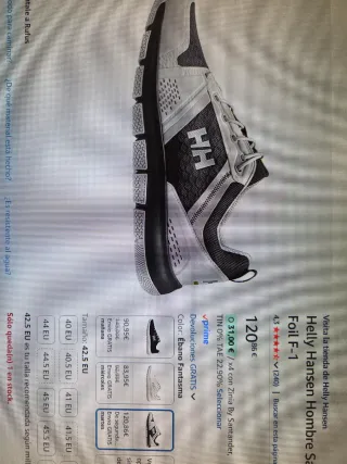 Zapatillas Helly Hansen Sailing Náuticas Blancas