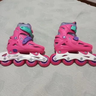 Patines en línea rosas para niña
