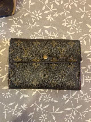 Lote Bolso y Monedero Louis Vuitton Marrón