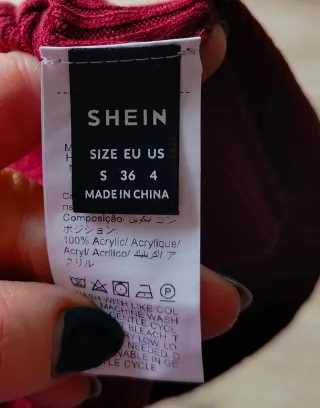 Abito tubino collo alto bordeaux