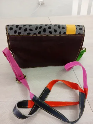 Bolsos Piel Multicolor Leopardo artesanales