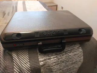 Maletín Delsey Negro/Marrón Documentos