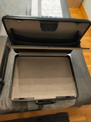 Maletín Delsey Negro/Marrón Documentos