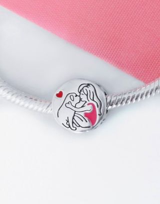 CHARM PERRO CORAZON CIRC PARA PULSERA PANDORA CAJA