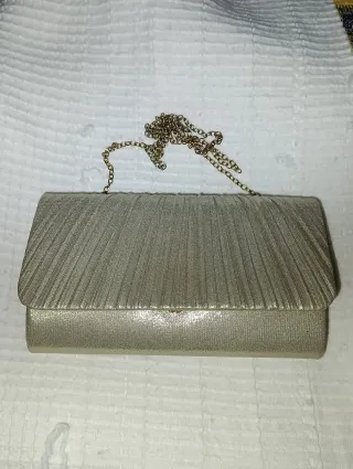 Bolso de fiesta dorado claro