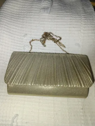 Bolso de fiesta dorado claro