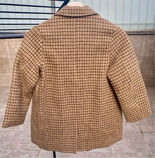 Abrigo cuadros niña Zara Talla 8