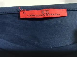 Blusa Carolina Herrera Azul Talla XL