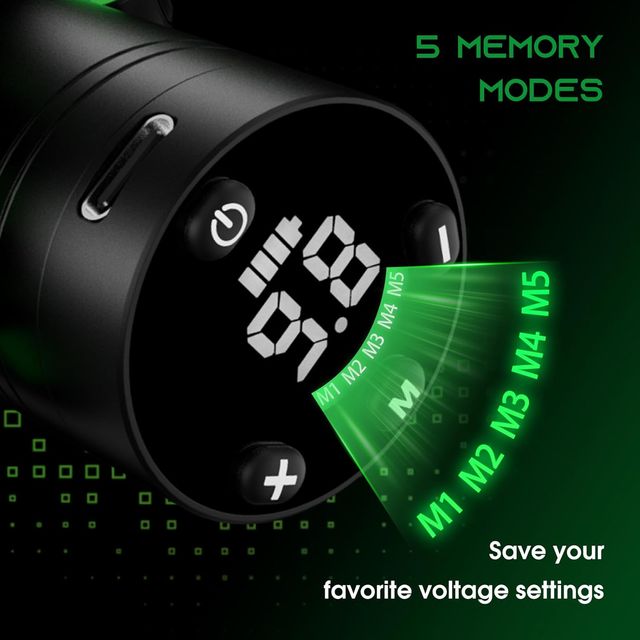 Kit Máquina Tatuagem REVO Preta e Dourada