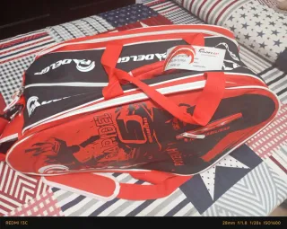 Raquetero Padel GP Negro y Rojo