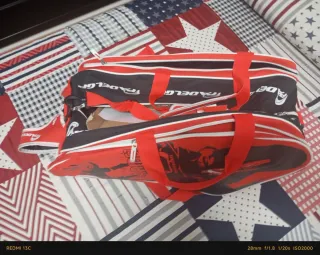 Raquetero Padel GP Negro y Rojo