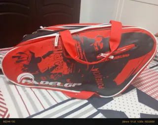 Raquetero Padel GP Negro y Rojo