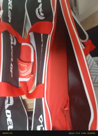 Raquetero Padel GP Negro y Rojo