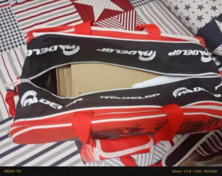 Raquetero Padel GP Negro y Rojo