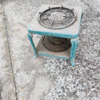 Antigua cocina de gas