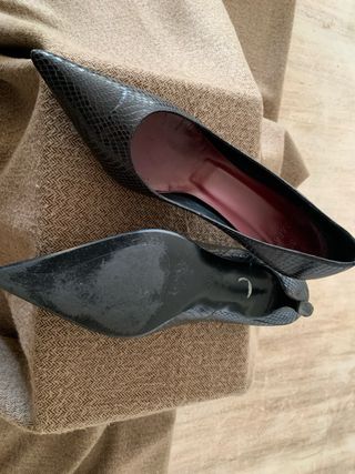 Zapatos de tacón piel serpiente