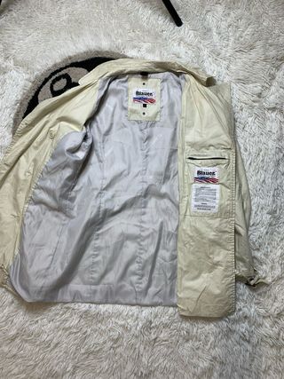 Gabardina Blauer Beige