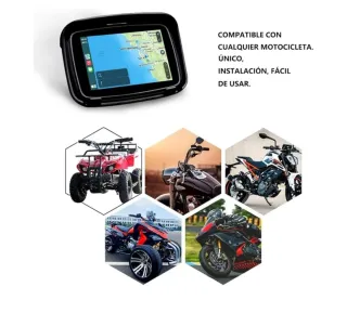 Pantalla GPS CarPlay Android Auto para moto