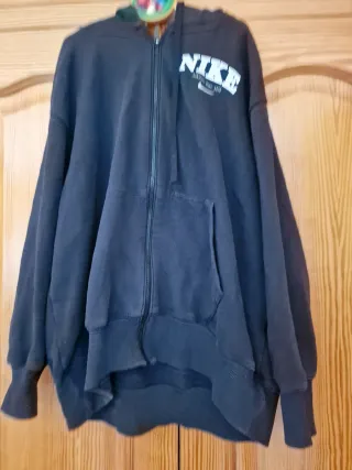 Felpa Nike Nera con Cappuccio e Cerniera