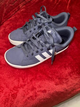 Zapatillas Adidas niño azul y blanco