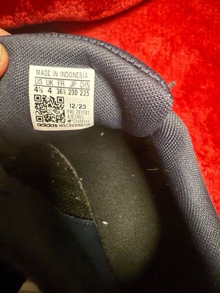 Zapatillas Adidas niño azul y blanco