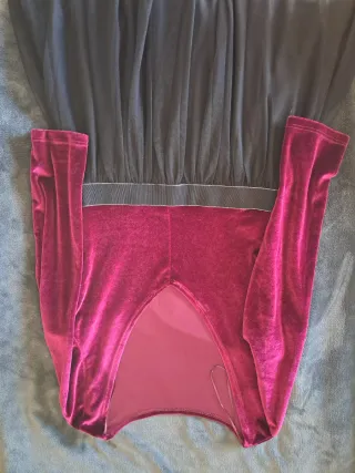 Vestido de fiesta terciopelo y tul