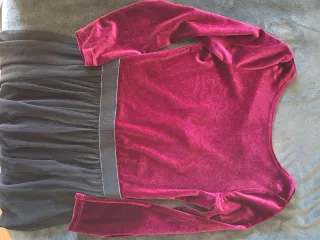 Vestido de fiesta terciopelo y tul