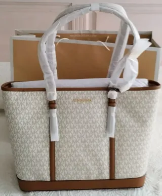 Bolso Michael Kors Blanco y Marrón